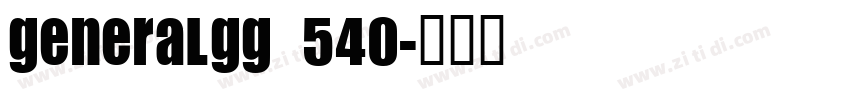 GeneralGG 540字体转换